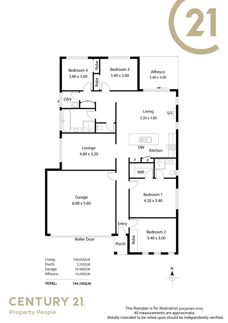 Floorplan of Homely house listing, 19 Ascot Avenue, Munno Para West SA 5115
