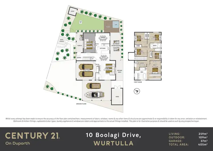 Floorplan of Homely house listing, 10 Boolagi Drive, Wurtulla QLD 4575