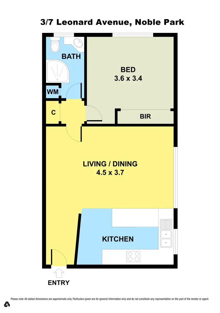 Floorplan of Homely unit listing, 3/7 Leonard Avenue, Noble Park VIC 3174