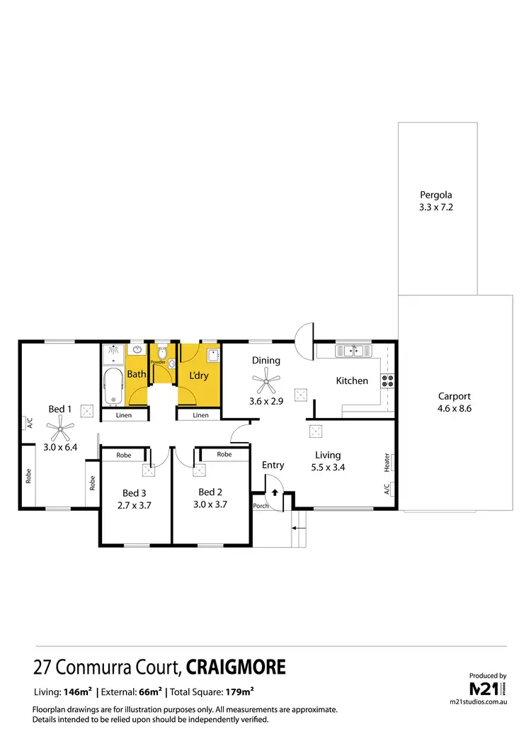 Floorplan of Homely house listing, 27 Conmurra Court, Craigmore SA 5114