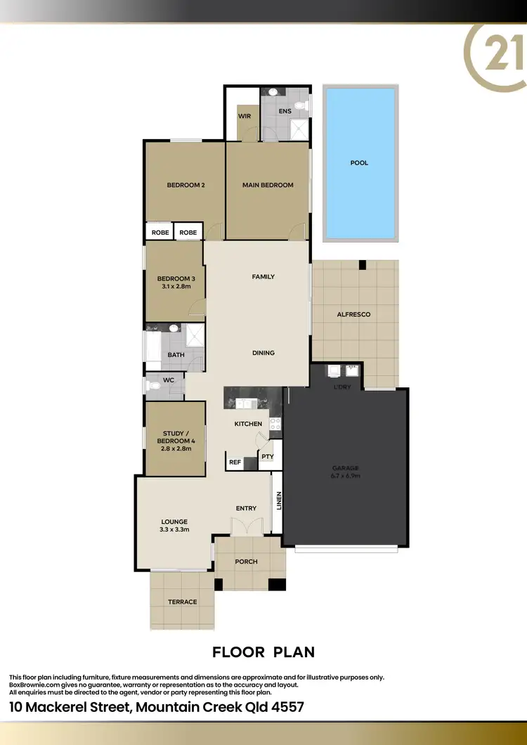 Floorplan of Homely house listing, 10 Mackerel Street, Mountain Creek QLD 4557