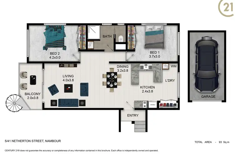 Floorplan of Homely unit listing, 6/41 Netherton Street, Nambour QLD 4560