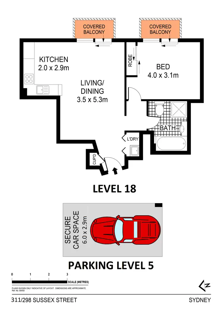 Floorplan of Homely apartment listing, 311/298-304 Sussex Street, Sydney NSW 2000
