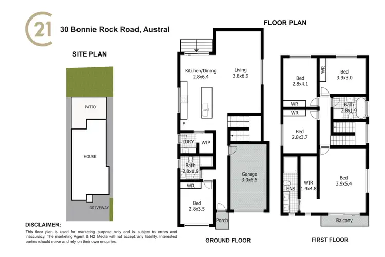 Floorplan of Homely house listing, 30 Bonnie Rock Road, Austral NSW 2179
