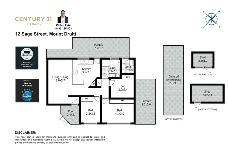 Floorplan of Homely house listing, 12 Sage Street, Mount Druitt NSW 2770