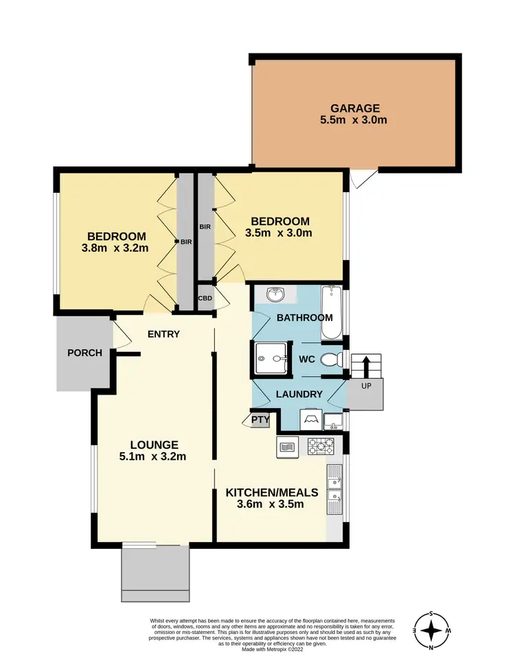 Floorplan of Homely unit listing, 1/282 Police Rd, Noble Park North VIC 3174