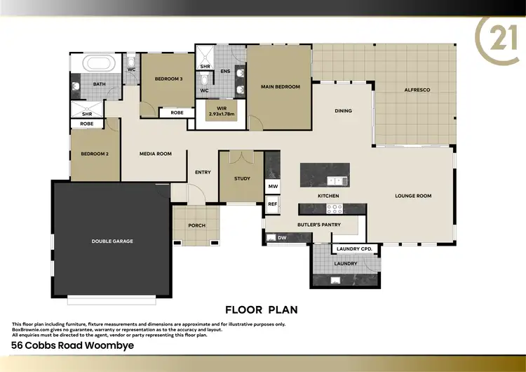 Floorplan of Homely house listing, 56 Cobbs Road, Woombye QLD 4559