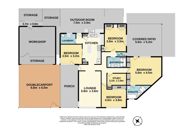 Floorplan of Homely house listing, 6 Pearl Court, Noble Park VIC 3174