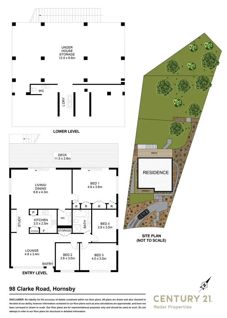 Floorplan of Homely house listing, 98 Clarke Road, Hornsby NSW 2077