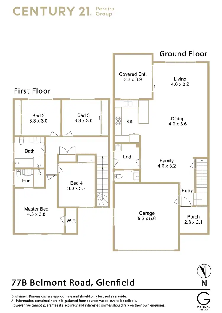 Floorplan of Homely house listing, 77B Belmont Road, Glenfield NSW 2167