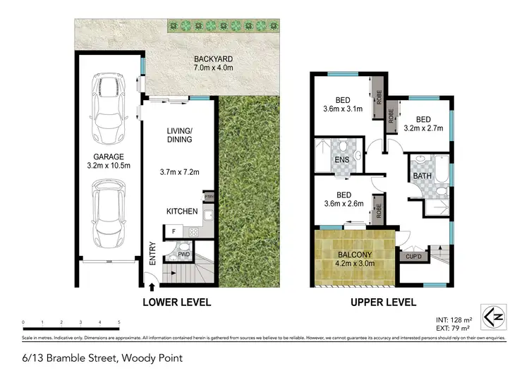 Floorplan of Homely townhouse listing, 6/13-15 Bramble Street, Woody Point QLD 4019