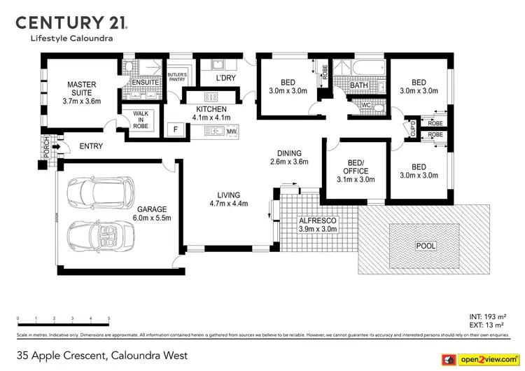 Floorplan of Homely house listing, 35 Apple Crescent, Caloundra West QLD 4551