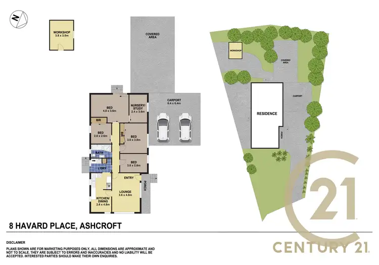 Floorplan of Homely house listing, 8 Havard Place, Ashcroft NSW 2168