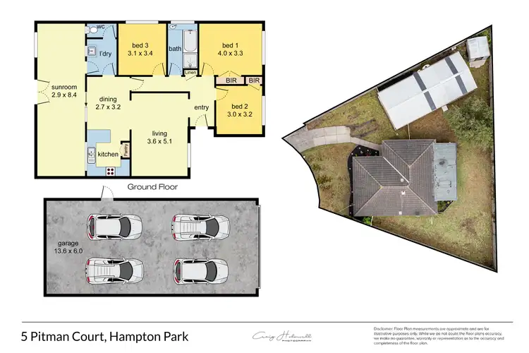 Floorplan of Homely house listing, 5 Pitman Court, Hampton Park VIC 3976