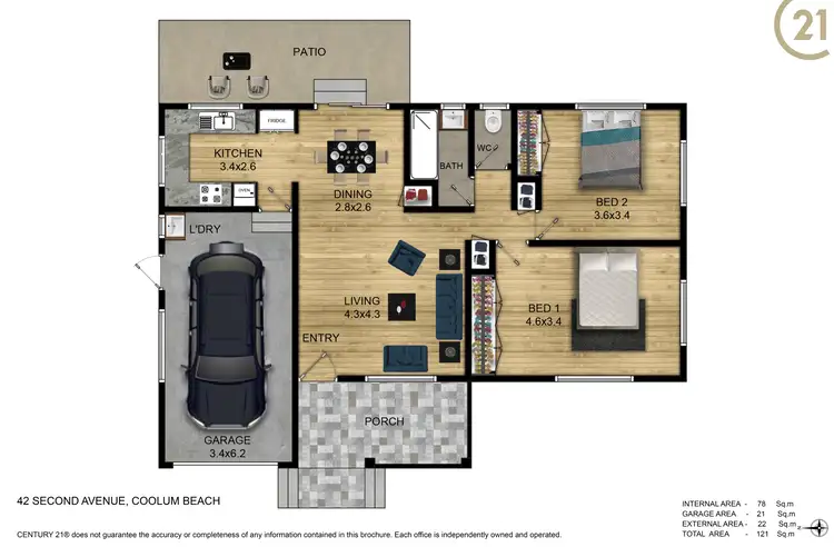 Floorplan of Homely house listing, 42 Second Avenue, Coolum Beach QLD 4573