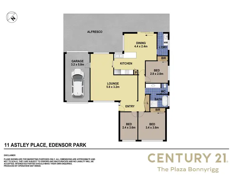 Floorplan of Homely house listing, 11 Astley Place, Edensor Park NSW 2176