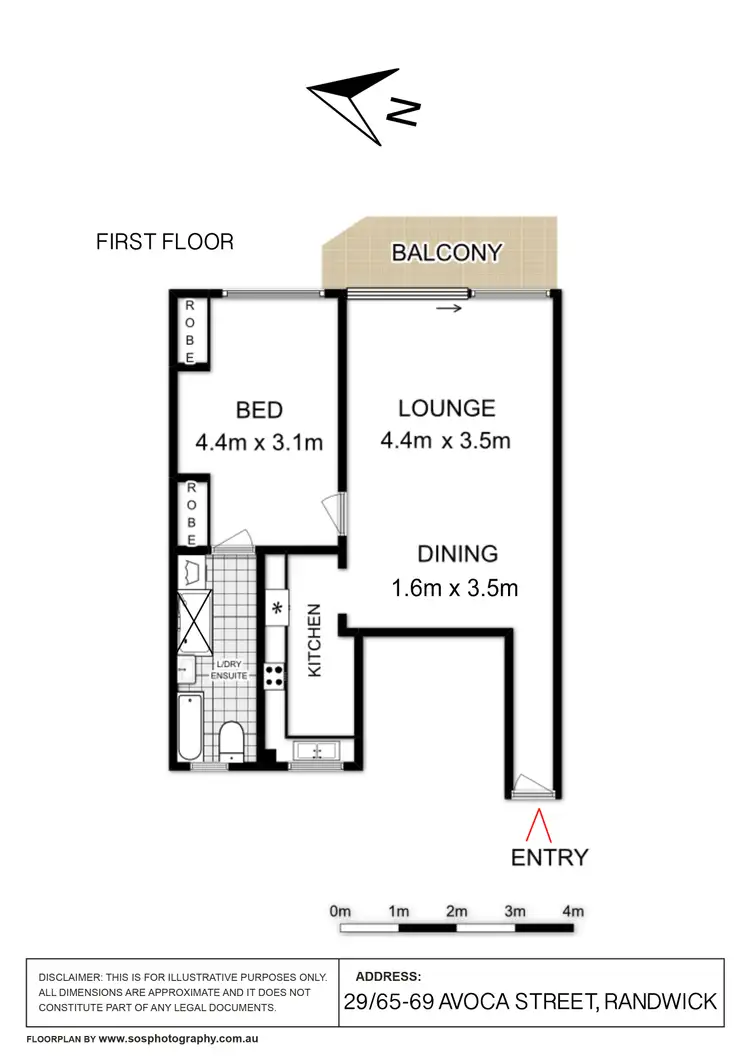 Floorplan of Homely unit listing, 29/65-69 Avoca Street, Randwick NSW 2031