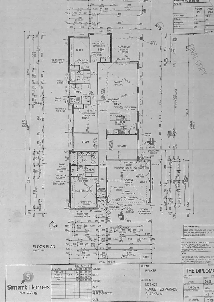 Floorplan of Homely house listing, 40 Roulettes Parade, Clarkson WA 6030