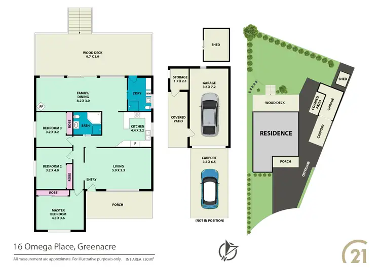 Floorplan of Homely house listing, 16 Omega Place, Greenacre NSW 2190