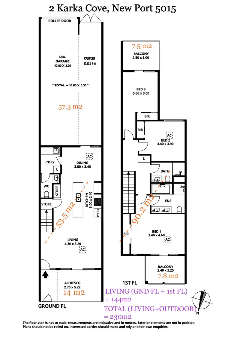 Floorplan of Homely apartment listing, 2 Karka Cove, New Port SA 5015