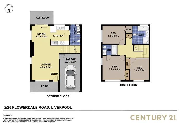 Floorplan of Homely townhouse listing, 2/25 Flowerdale Road, Liverpool NSW 2170