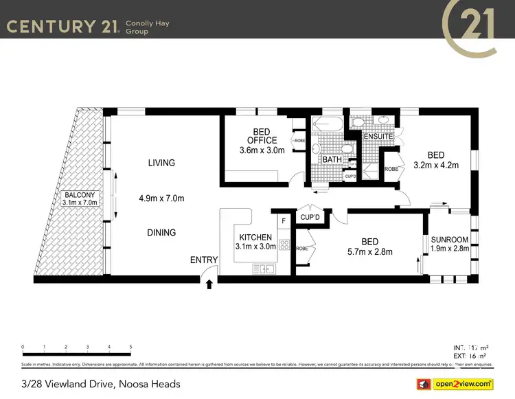 Floorplan of Homely apartment listing, 3/28 Viewland Drive, Noosa Heads QLD 4567