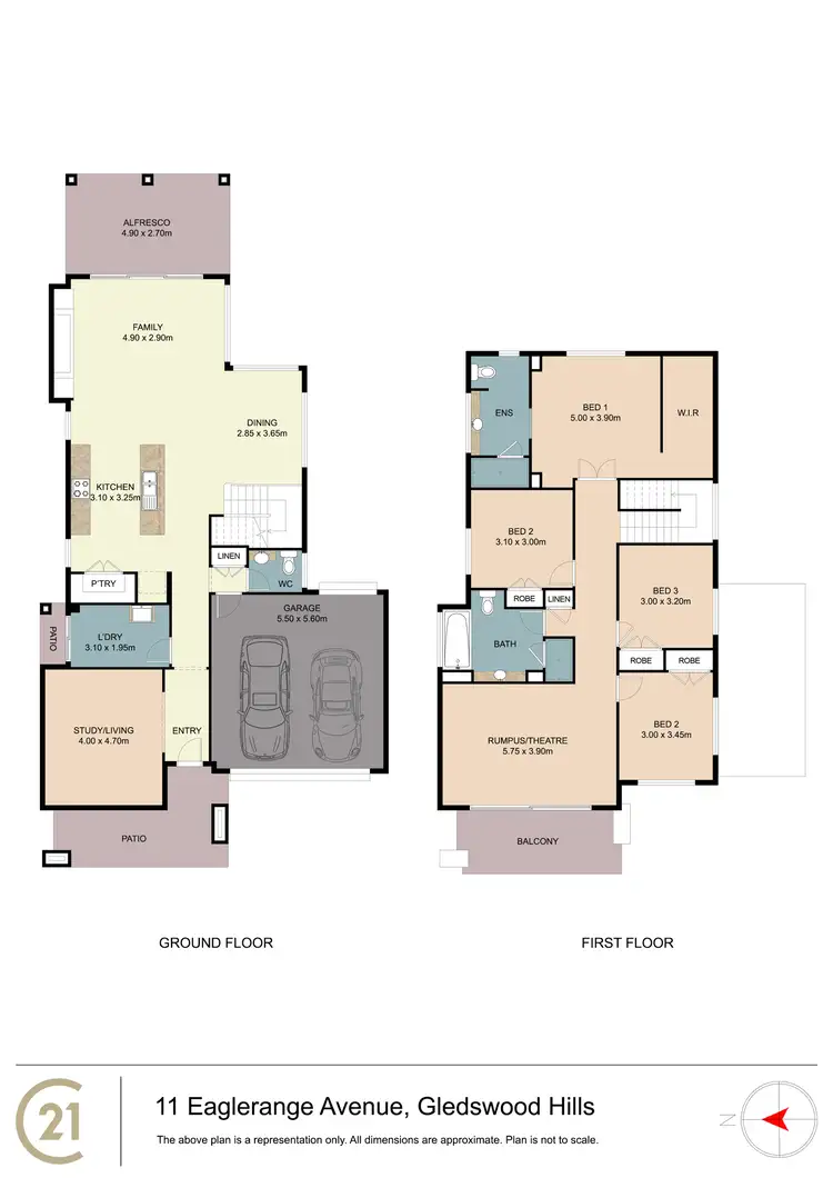 Floorplan of Homely house listing, 11 Eaglerange Avenue, Gledswood Hills NSW 2557