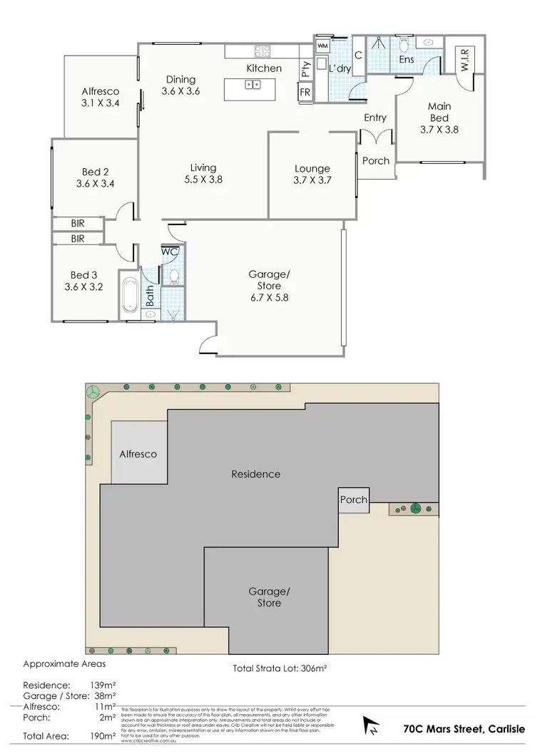 Floorplan of Homely house listing, 70C Mars Street, Carlisle WA 6101