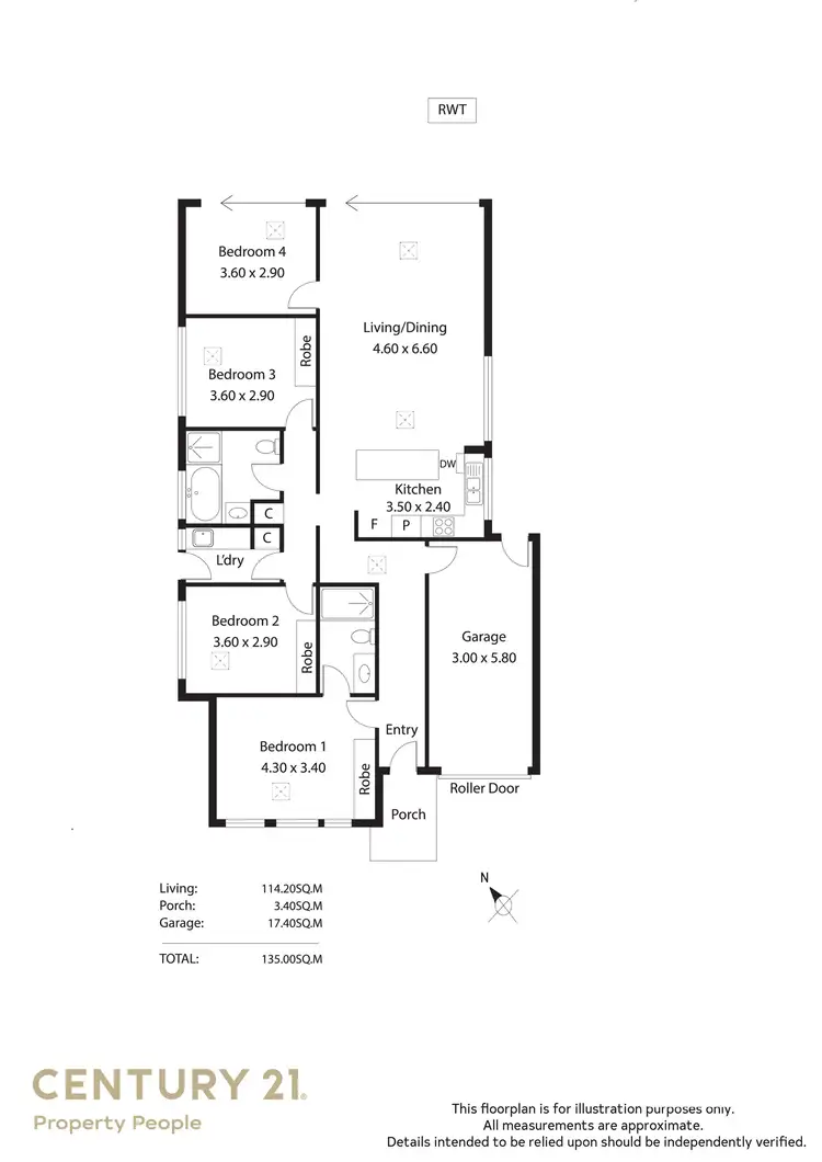 Floorplan of Homely house listing, 26 Kent Avenue, Brahma Lodge SA 5109
