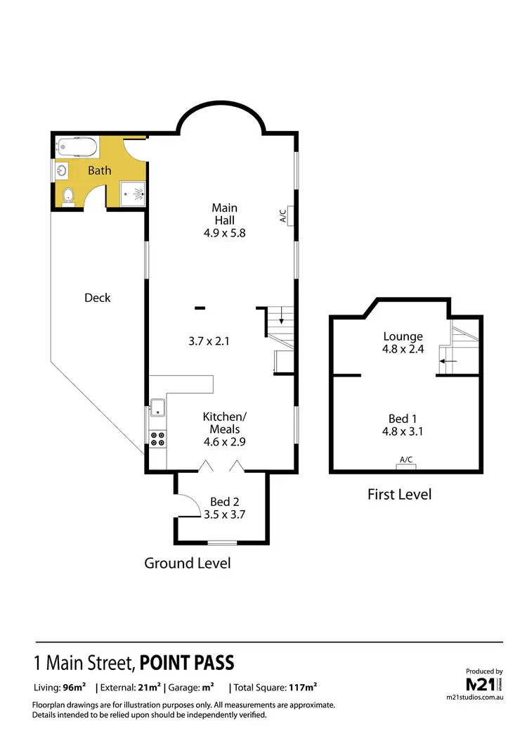Floorplan of Homely house listing, 1 Main Street, Point Pass SA 5374