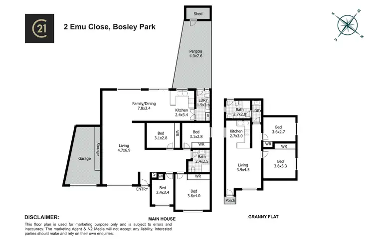 Floorplan of Homely house listing, 2 Emu Close, Bossley Park NSW 2176