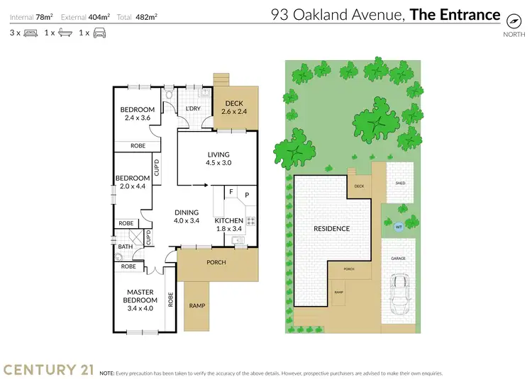 Floorplan of Homely house listing, 93 Oakland Avenue, The Entrance NSW 2261