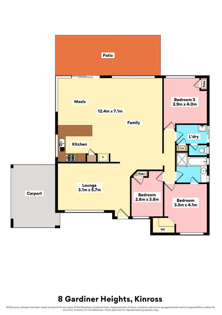 Floorplan of Homely house listing, 8 Gardiner Heights, Kinross WA 6028