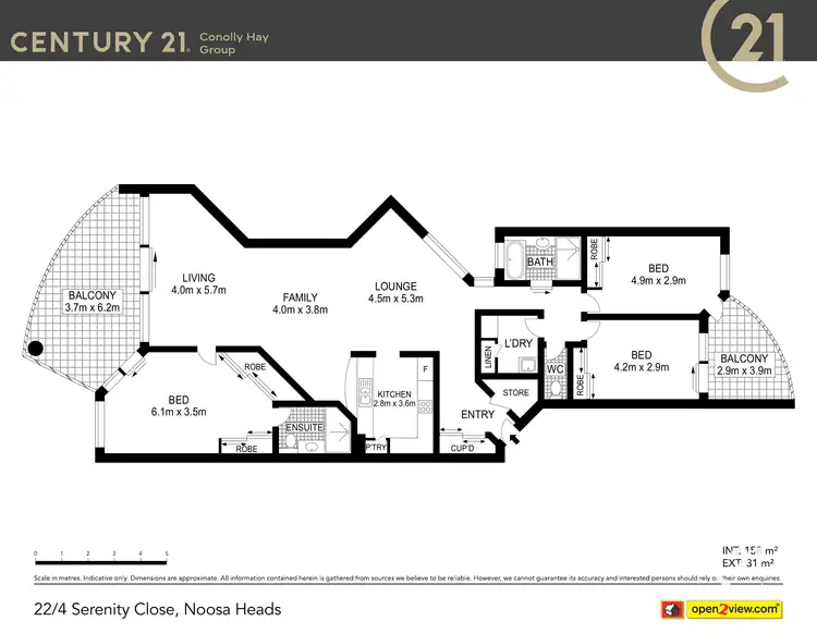 Floorplan of Homely apartment listing, 22/4 Serenity Close, Noosa Heads QLD 4567