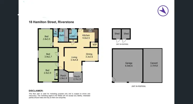 Floorplan of Homely house listing, 18 Hamilton Street, Riverstone NSW 2765