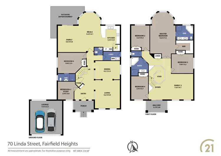 Floorplan of Homely house listing, 70 Linda Street, Fairfield Heights NSW 2165