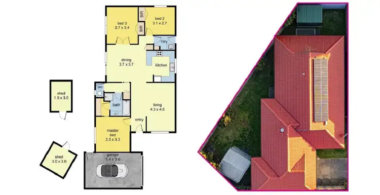 Floorplan of Homely unit listing, 3/46 John Street, Pakenham VIC 3810