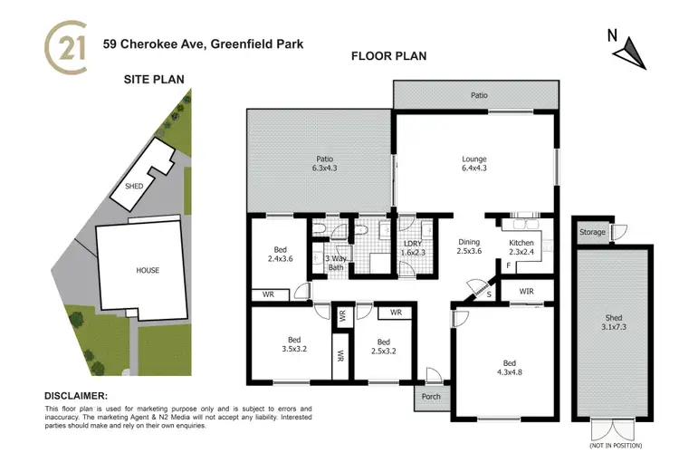 Floorplan of Homely house listing, 59 Cherokee Avenue, Greenfield Park NSW 2176