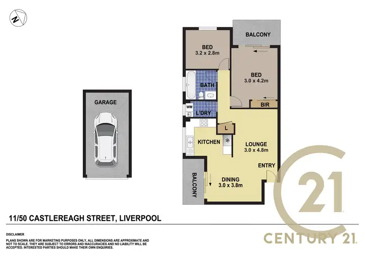 Floorplan of Homely apartment listing, 11/50 Castlereagh Street, Liverpool NSW 2170