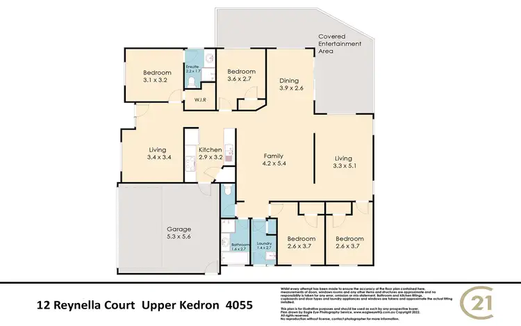 Floorplan of Homely house listing, 12 Reynella Close, Upper Kedron QLD 4055
