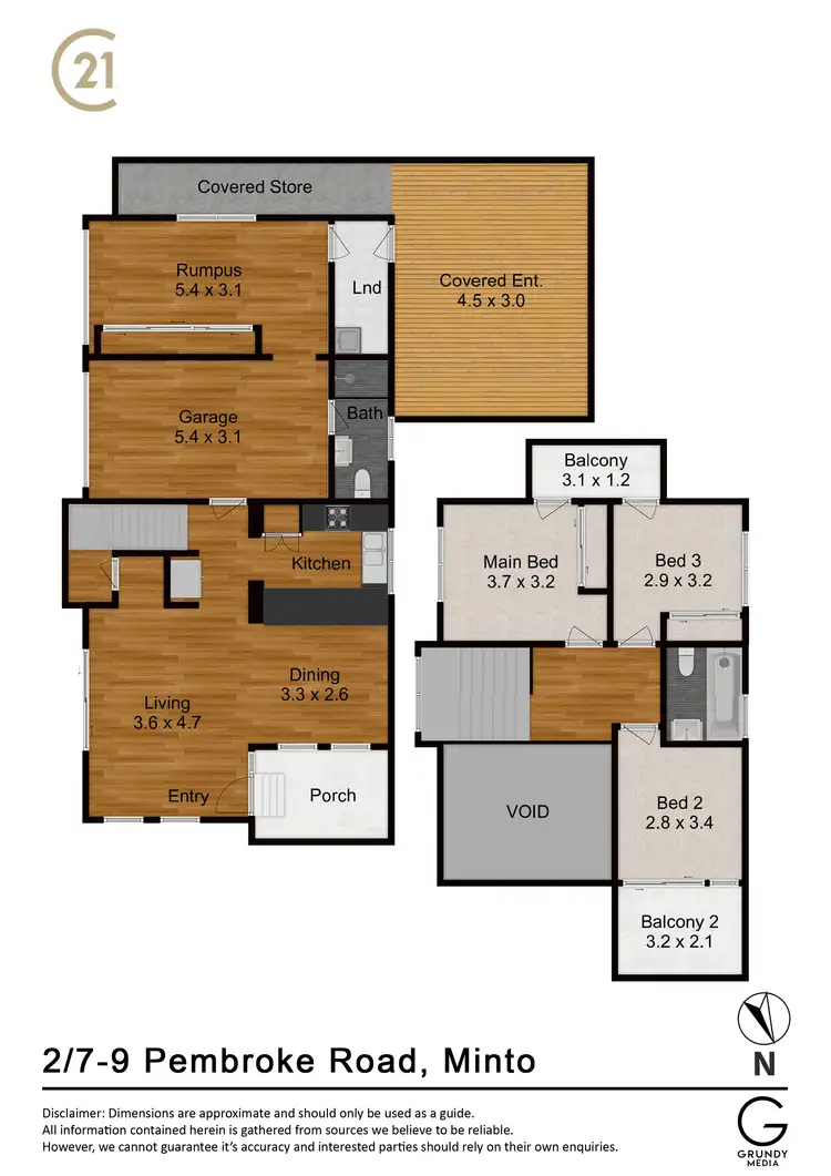 Floorplan of Homely house listing, 2/7-9 Pembroke Road, Minto NSW 2566