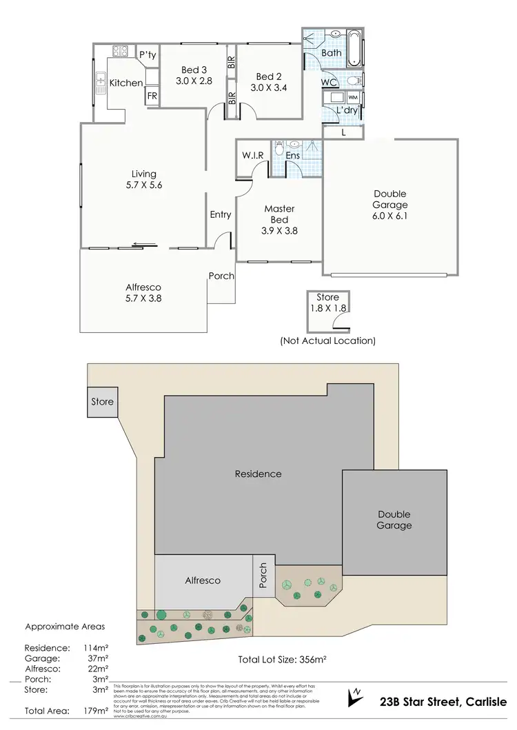 Floorplan of Homely house listing, 23B Star Street, Carlisle WA 6101