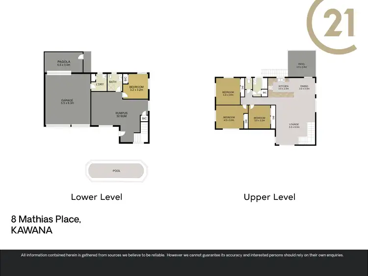 Floorplan of Homely house listing, 8 Mathias Place, Kawana QLD 4701