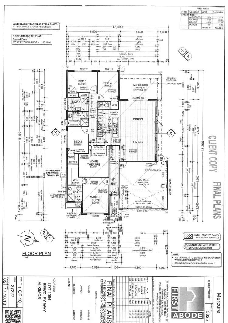 Floorplan of Homely house listing, 17 Bewdley Way, Alkimos WA 6038