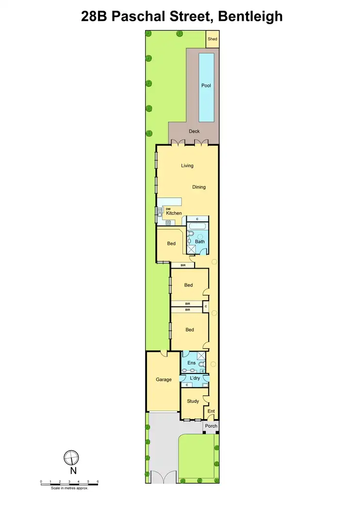 Floorplan of Homely townhouse listing, 28B Paschal Street, Bentleigh VIC 3204