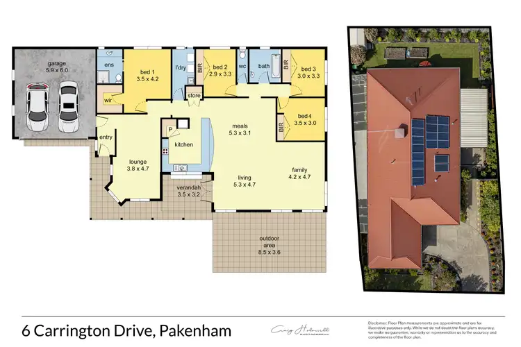 Floorplan of Homely house listing, 6 Carrington Drive, Pakenham VIC 3810