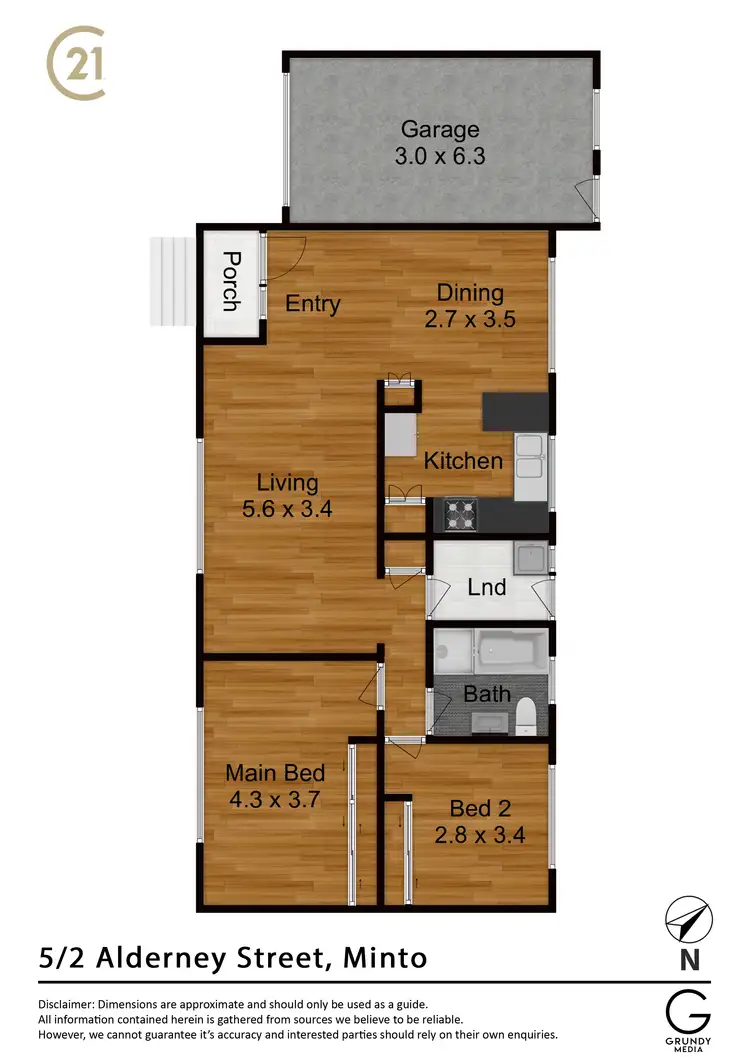 Floorplan of Homely villa listing, 5/2 Alderney Street, Minto NSW 2566