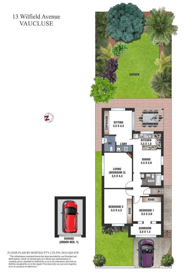 Floorplan of Homely house listing, 13 Wilfield Avenue, Vaucluse NSW 2030
