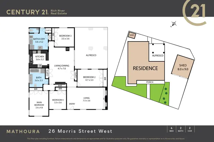 Floorplan of Homely house listing, 26 Morris Street, Mathoura NSW 2710