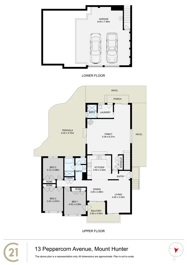 Floorplan of Homely house listing, 13 Peppercorn Avenue, Mount Hunter NSW 2570